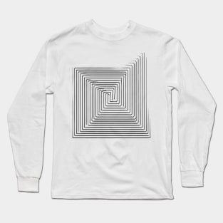 Not Perfect Visuals | Minimalist | NOptical Illusion | Broken lines 1 Long Sleeve T-Shirt